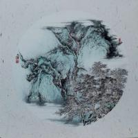 江苏省美术家协会会员 陈广生山水画作品《小青绿山水》